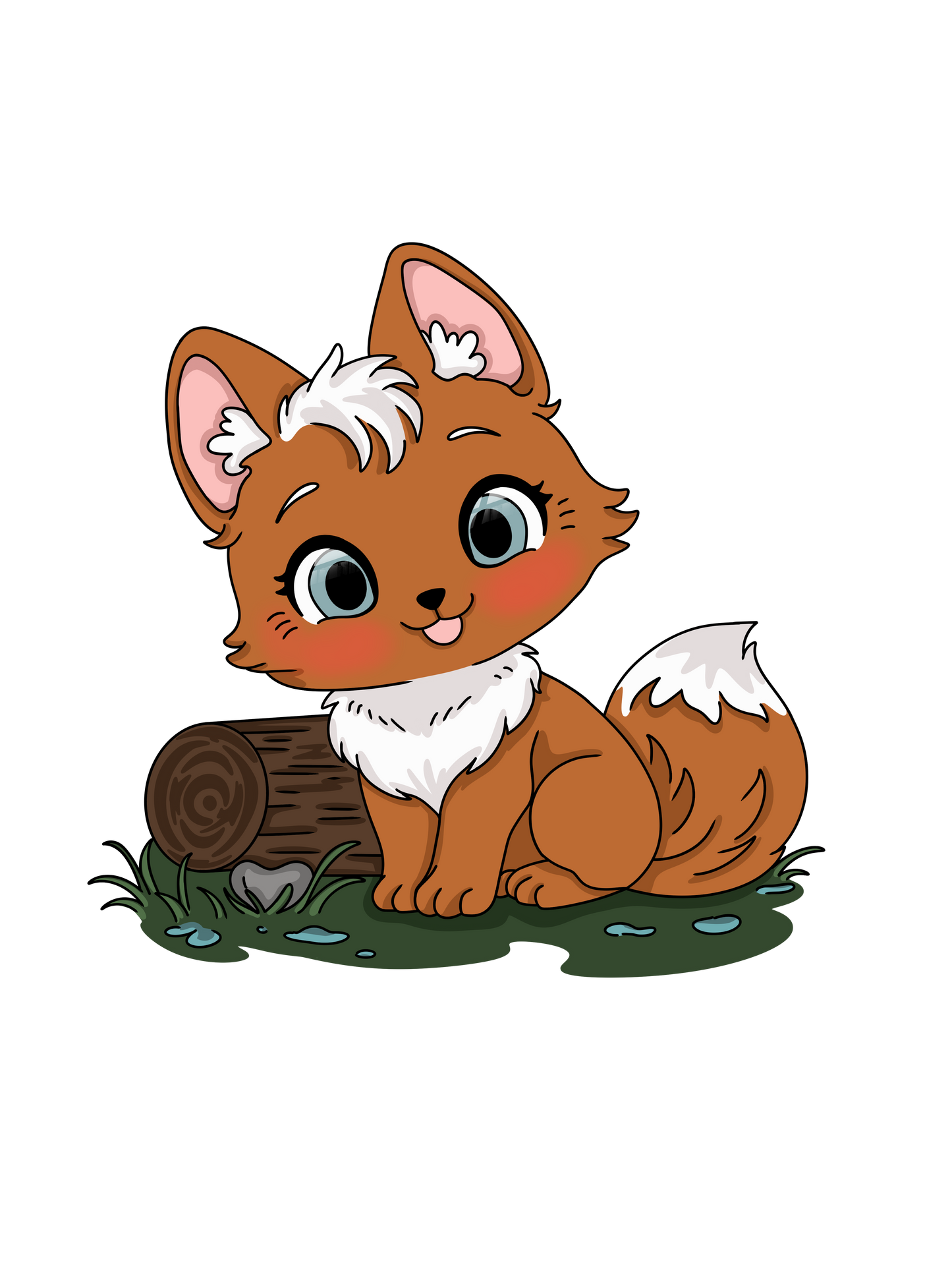 Animaux - Foret - Renard - Chibi