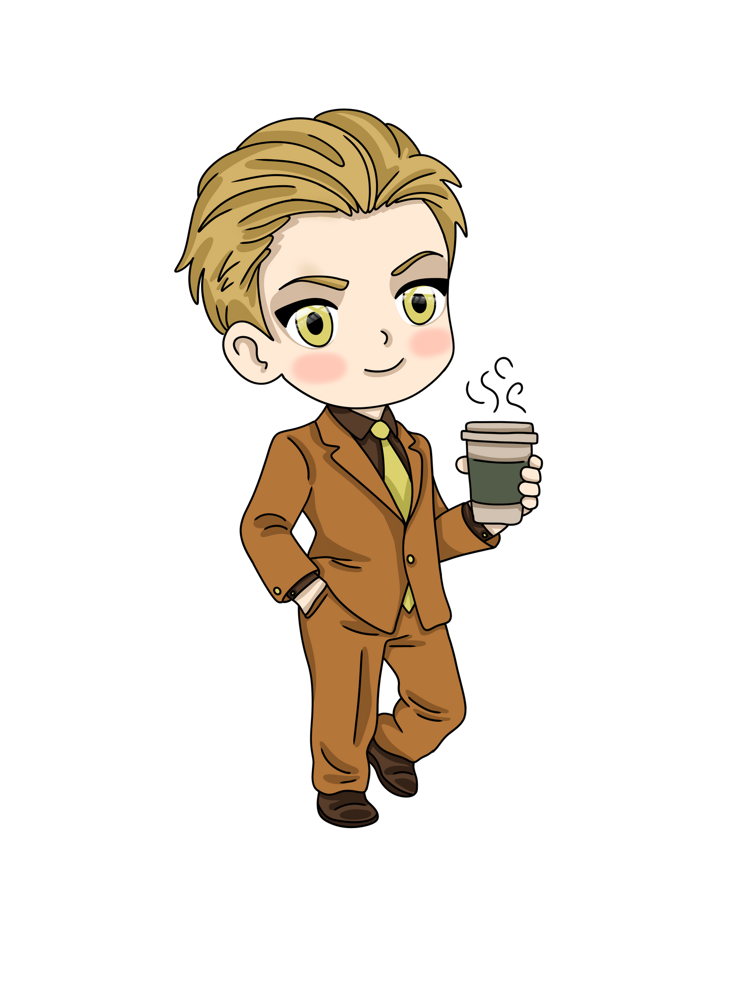 Chibi - Garçon - Orange boss