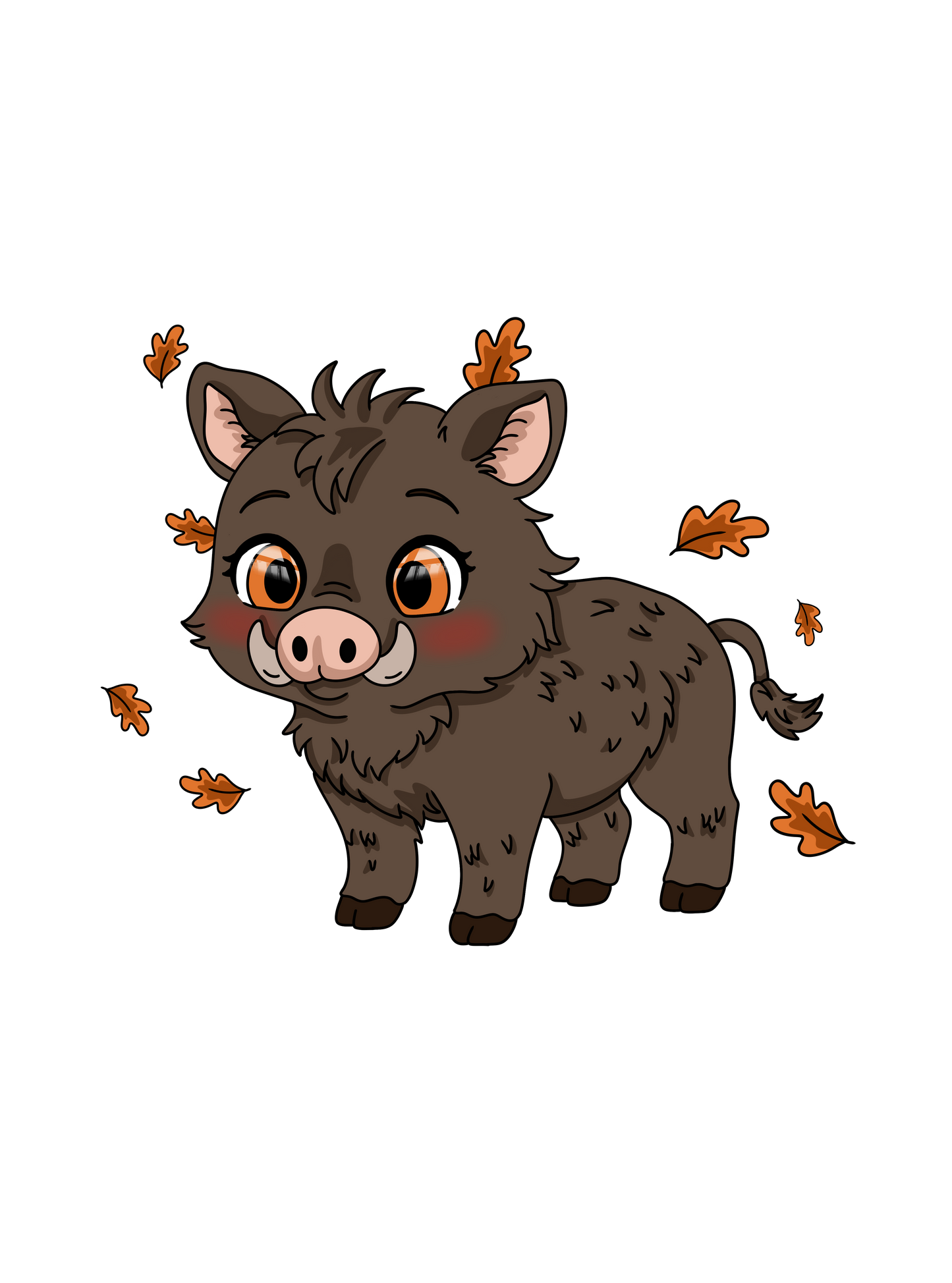 Animaux - Foret - Sanglier - Chibi