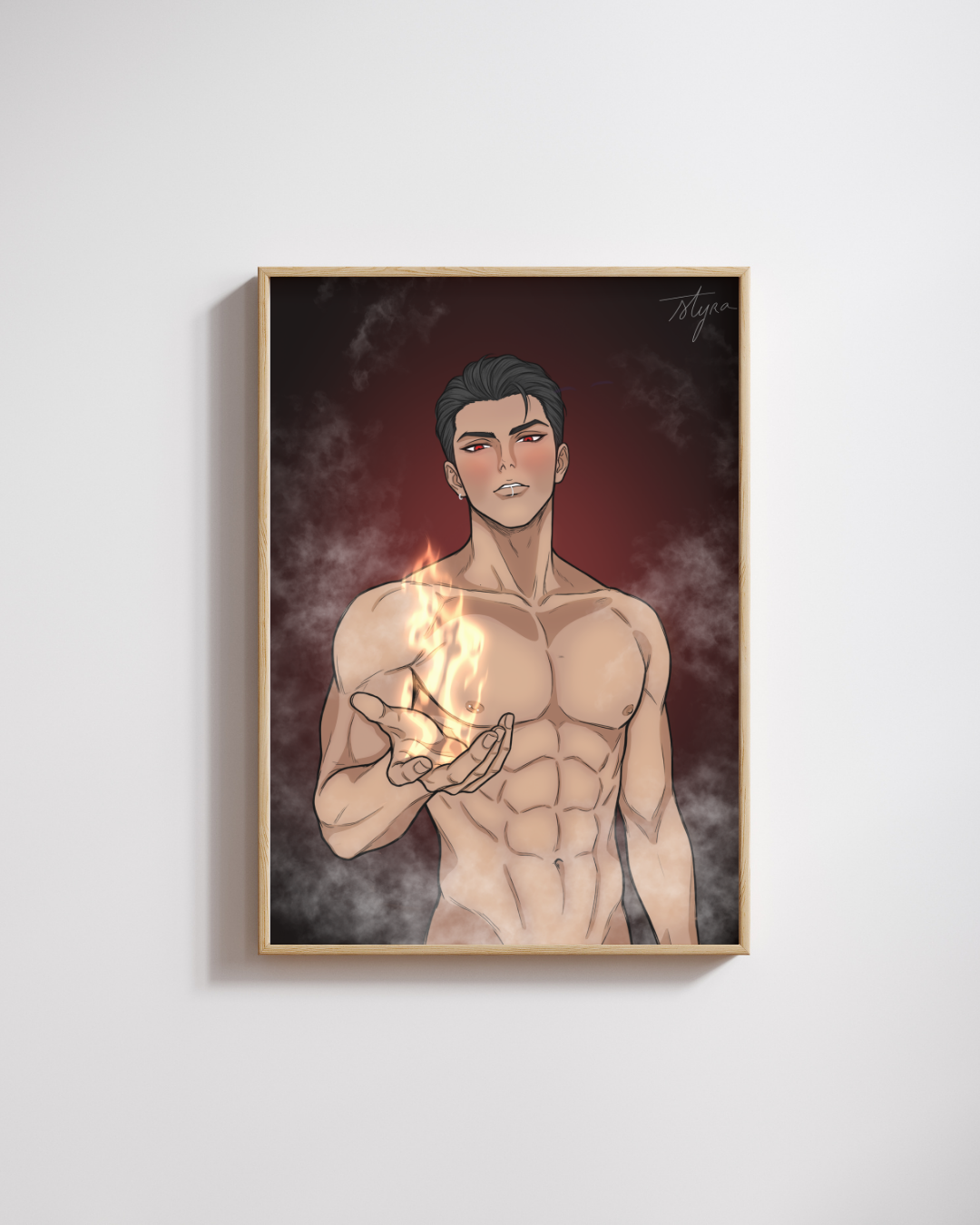 Full Art - Portrait - L'homme de feu